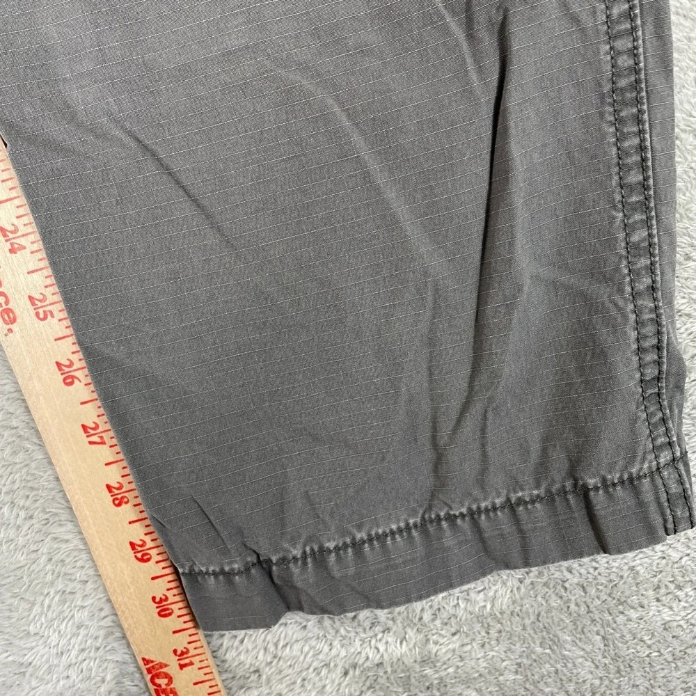 Banana Republic Cargo Pants Mens 33x32 Gray Ripstop‎ Cotton Multi Pocket Utility